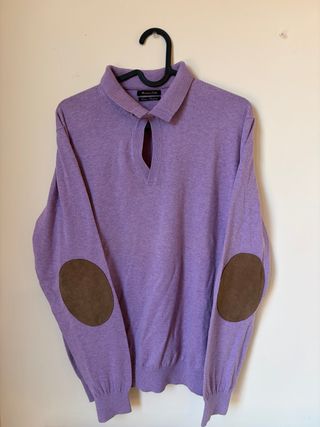 Jersey Massimo Dutti Morado Hombre