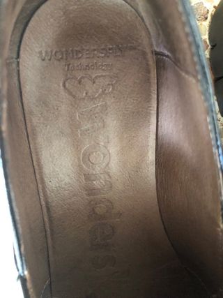 Zapatos Wonders Negros Mujer