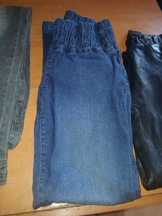 Lote 5 pantalones(negro, azul, gris)regalo zapatos