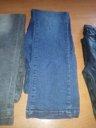 Lote 5 pantalones(negro, azul, gris)regalo zapatos