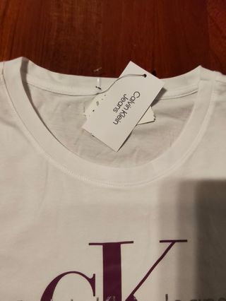Camiseta Calvin Klein Jeans Blanca Talla XL