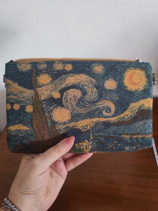 Borsa Pochette in sughero Notte Stellata