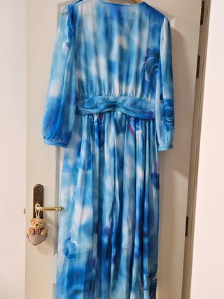 Vestido AINAIXA azul y morado talla : medidas abaj