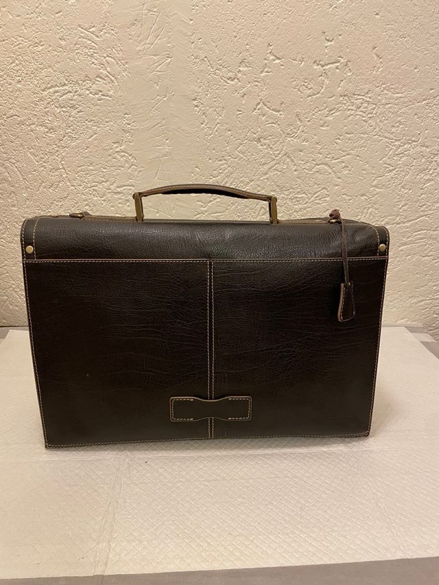 Borsa in pelle marrone