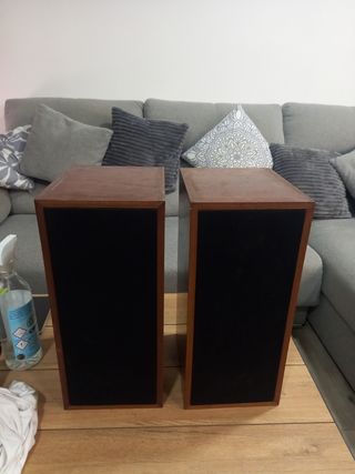 Pareja Altavoces Vintage Madera