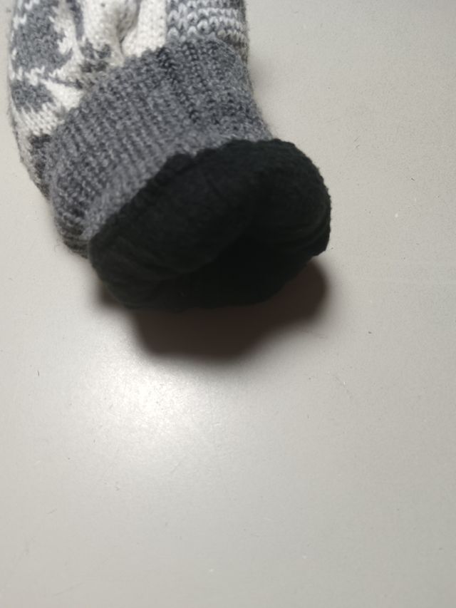 Guanti senza dita donna grigio e bianco