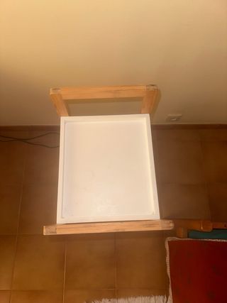 Estantería Escalera Bambú Blanca