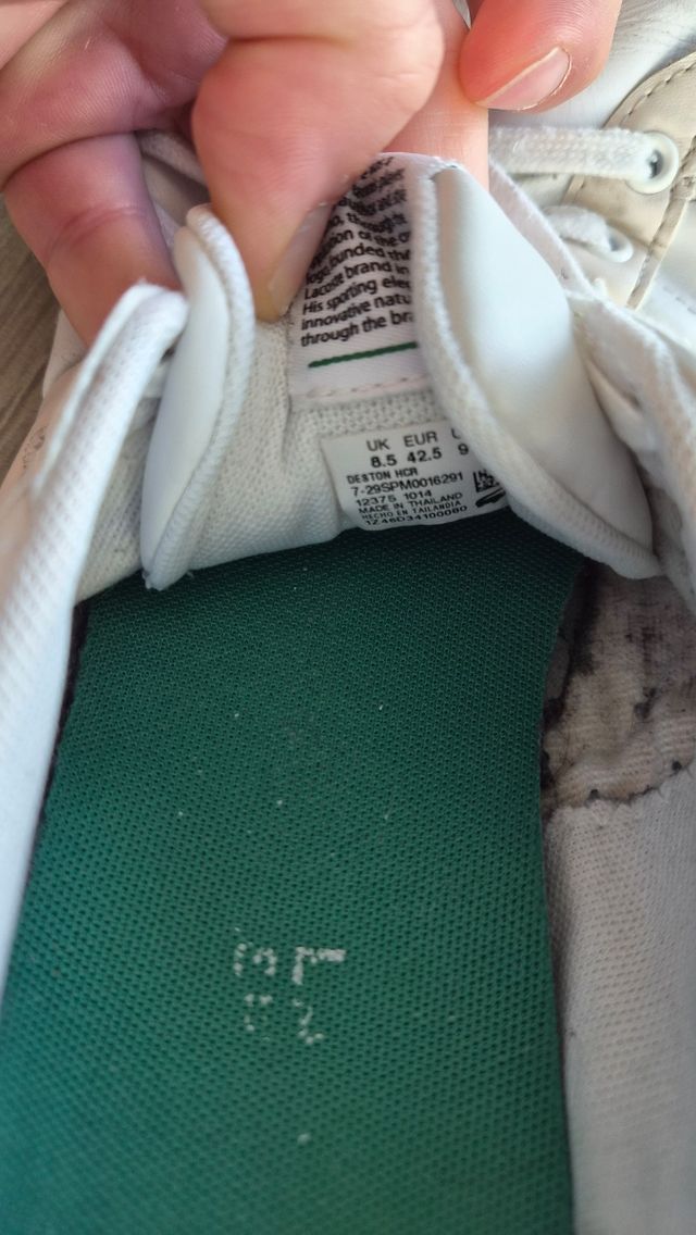 Zapatillas Lacoste Blancas Talla 42.5