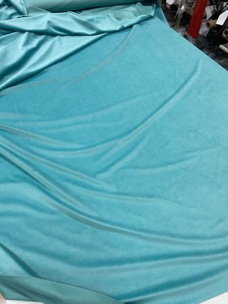 Tessuto Velluto Verde Tiffany