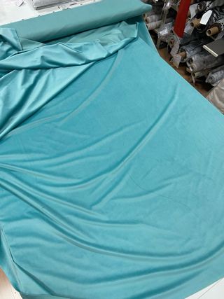 Tessuto Velluto Verde Tiffany