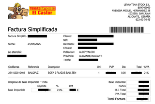 Sofá 2 plazas reclinable beige