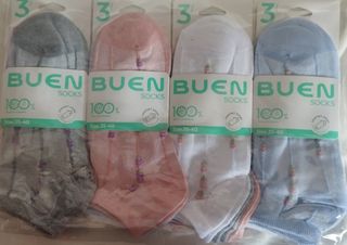 Calcetines BUEN SOCKS Mujer Talla 35-40 (3Pares)