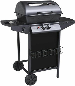 Barbecue a Gas e Pietra Lavica 2 Fuochi Bruciatori