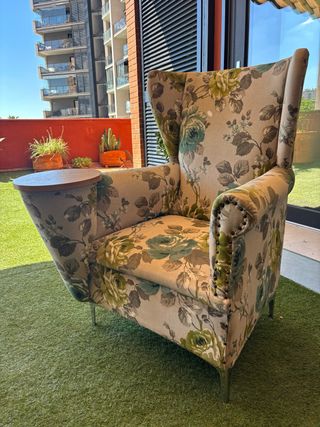 Sillón orejero beige/verde
diseño propio a medida