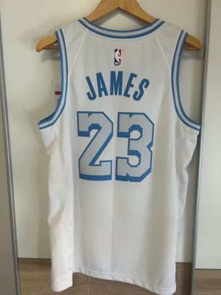 Camiseta Nike Lakers 23 Lebron James Talla L