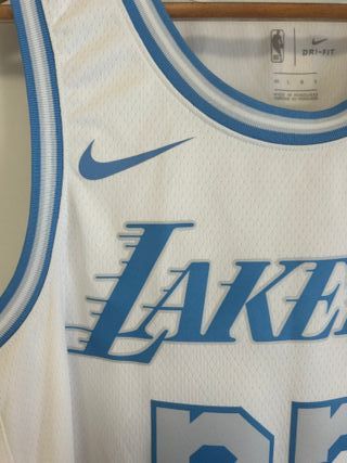 Camiseta Nike Lakers 23 Lebron James Talla L