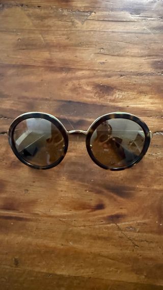 Gafas de sol redondas tortuga