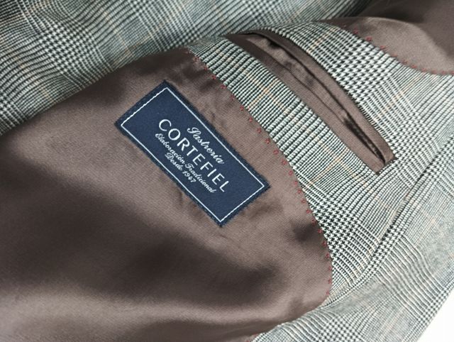 Traje Cortefiel Marrón/Gris