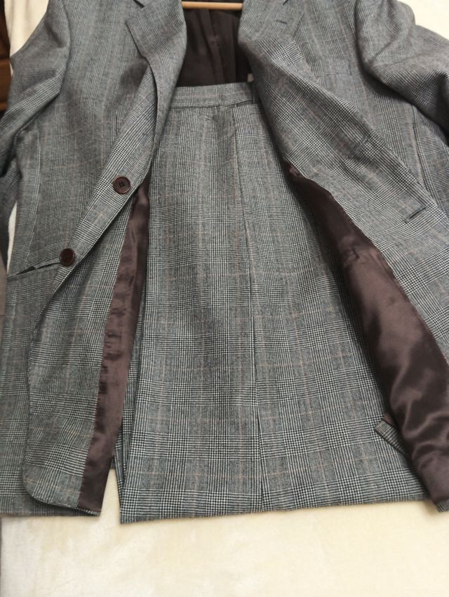 Traje Cortefiel Marrón/Gris