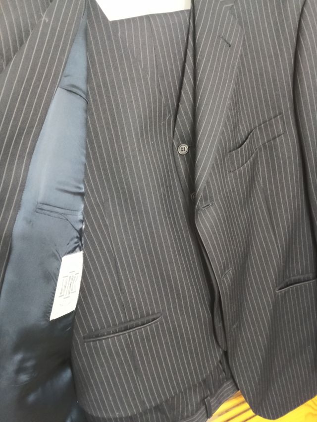 Traje Cortefiel Marrón/Gris