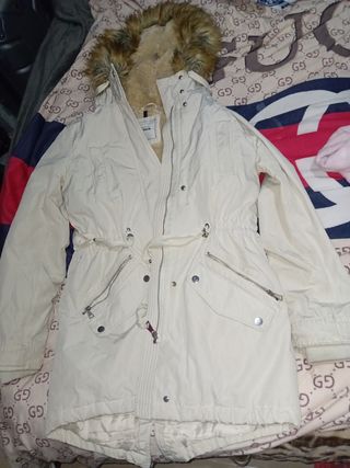 Abrigo mujer Pimkie beige talla S