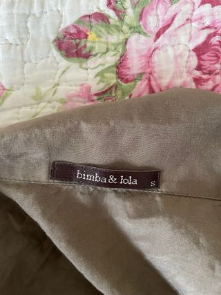Camisa Bimba y Lola Seda Marrón