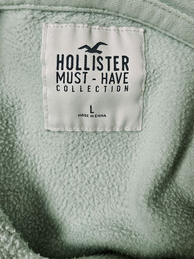Sudadera Hollister verde menta
