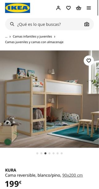Oportunidad!!! Cama KURA IKEA Reversible nueva 