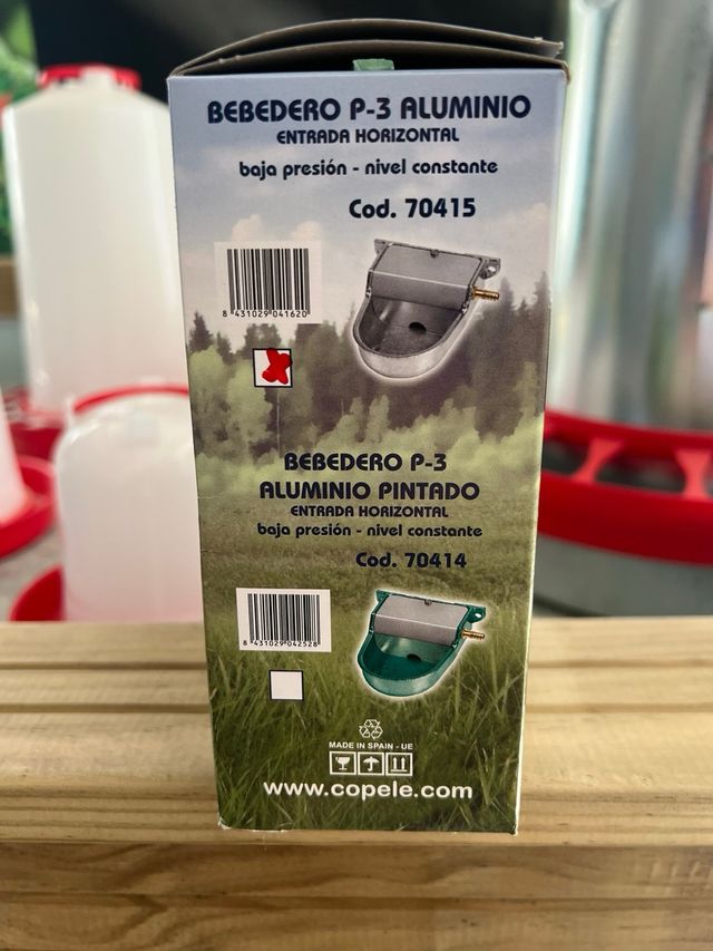 Bebedero perros Aluminio Horizontal