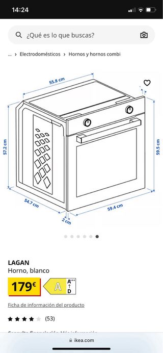 Horno Blanco Ikea