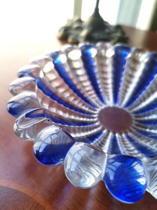 Cenicero Vintage Walther Glass Azul