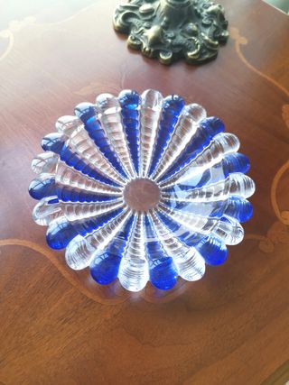 Cenicero Vintage Walther Glass Azul