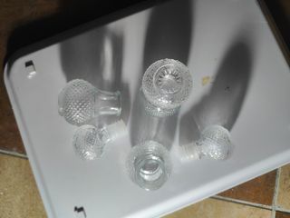 Set 3 Boccette Profumo colonia Vetro  vintage anni