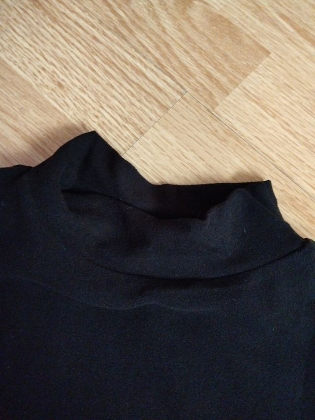 Camiseta interior manga larga negra