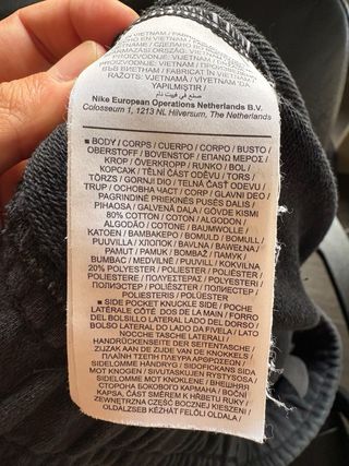 Pantaloncini Nike neri con doppio swoosh