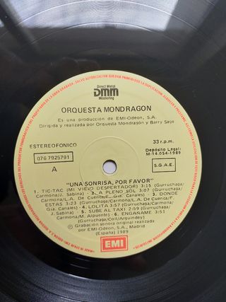 Vinilo Orquesta Mondragón