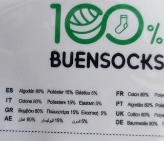 Calcetines BUENSOCKS Mujer Talla 35-40 (Pack 3 )