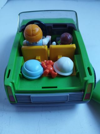 Coche Playmobil Verde con Figuras