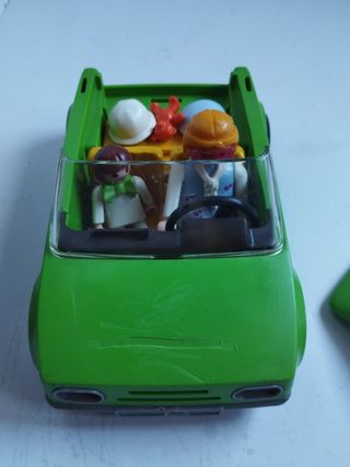 Coche Playmobil Verde con Figuras