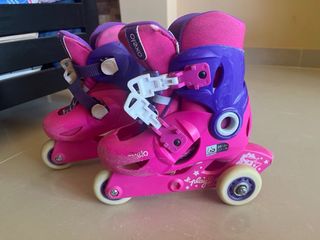 Patines Oxelo Talla 26-28 Rosa y Morado