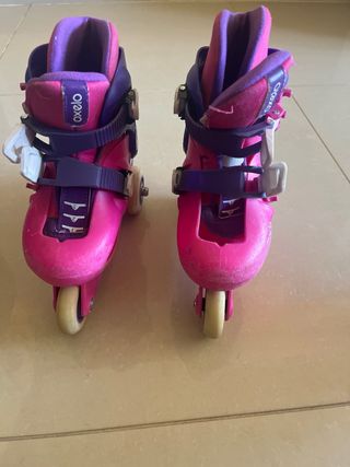 Patines Oxelo Talla 26-28 Rosa y Morado