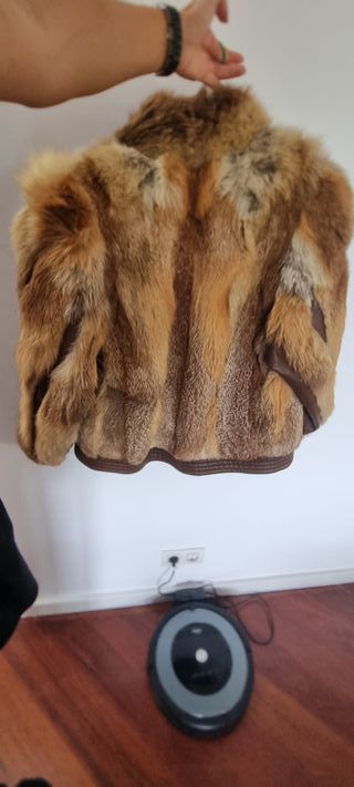 Bomber Piel Zorro Beige/Marrón