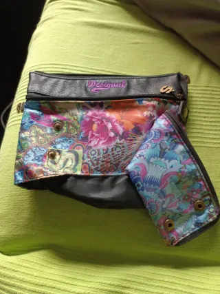 Bolso Desigual Negro Multicolor