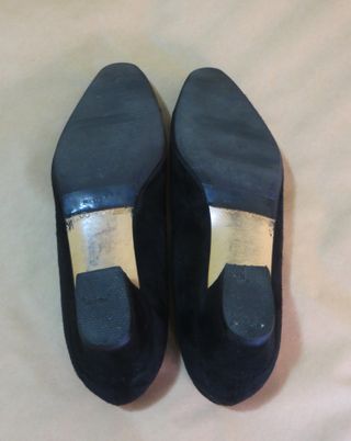 Zapatos mujer negros elegantes, tacón bajo