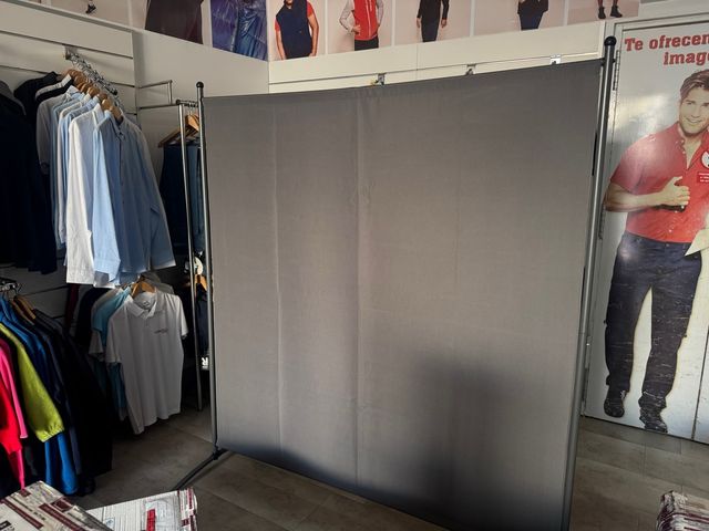 Biombo gris 163x180 cm