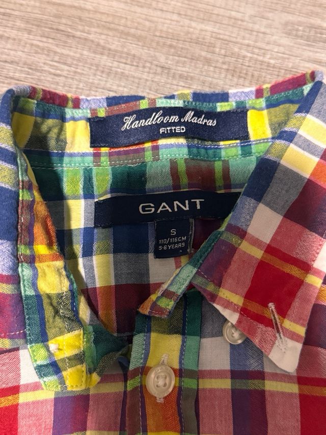 Camisa Gant Niño Multicolor