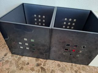 Cassetto nero Ikea per scaffali Kallax