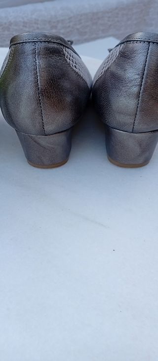 Zapatos Doctor Cutillas Beige/Plata