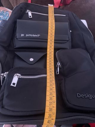 Mochila Desigual Negra Multi Bolsillos