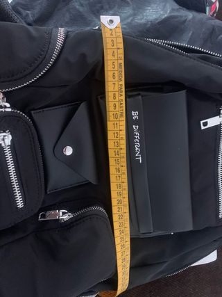 Mochila Desigual Negra Multi Bolsillos